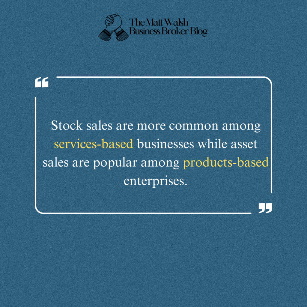 Asset sale vs stock sale quotation