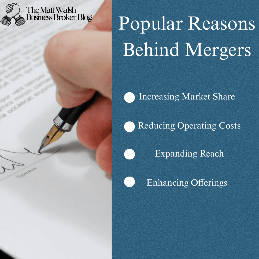 Reasons behind Mergers