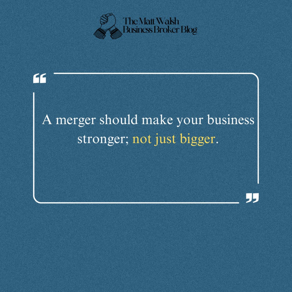 Quote on the pros and cons of merger
