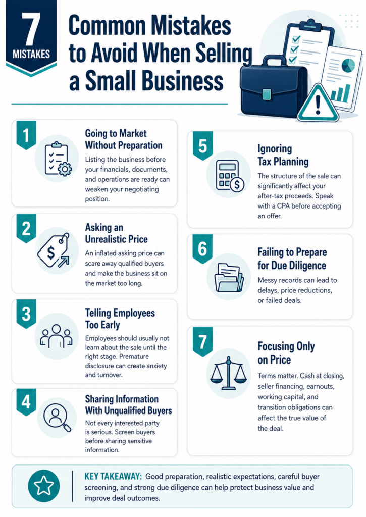 Mistakes to avoid when selling a small business - Matt Walsh Blog