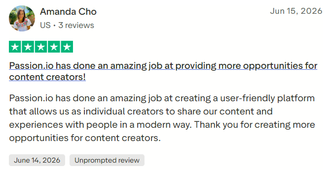 Passion review and complaint