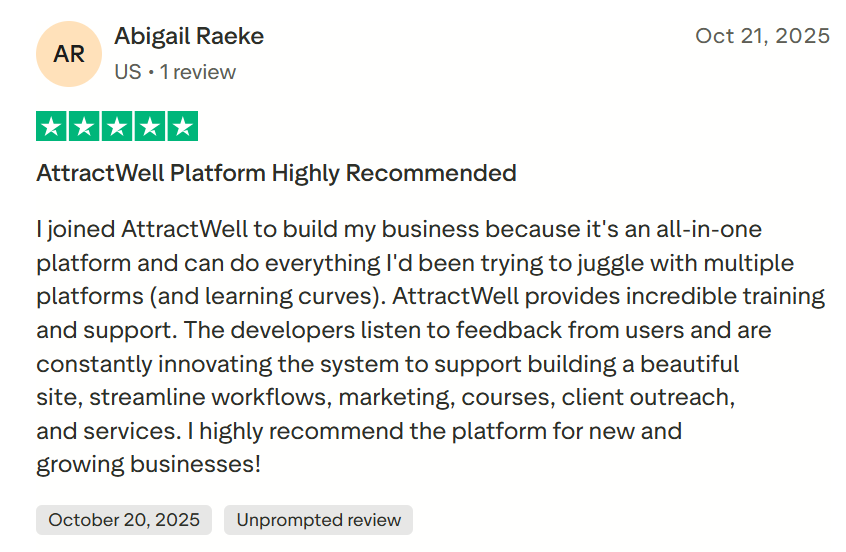 AttractWell Reviews